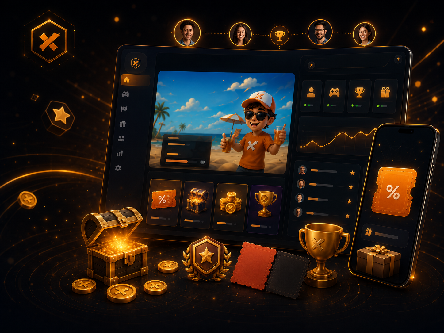 Juegos multijugador y promocionales con recompensas